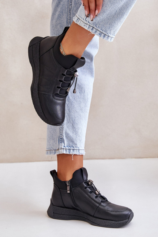 pašiltinti sportiniai bateliai    Artiker 55C0041 Juodos spalvos