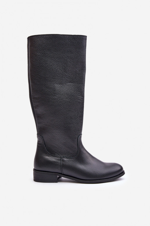   moteriški ilgaauliai batai    3616 Juodos spalvos