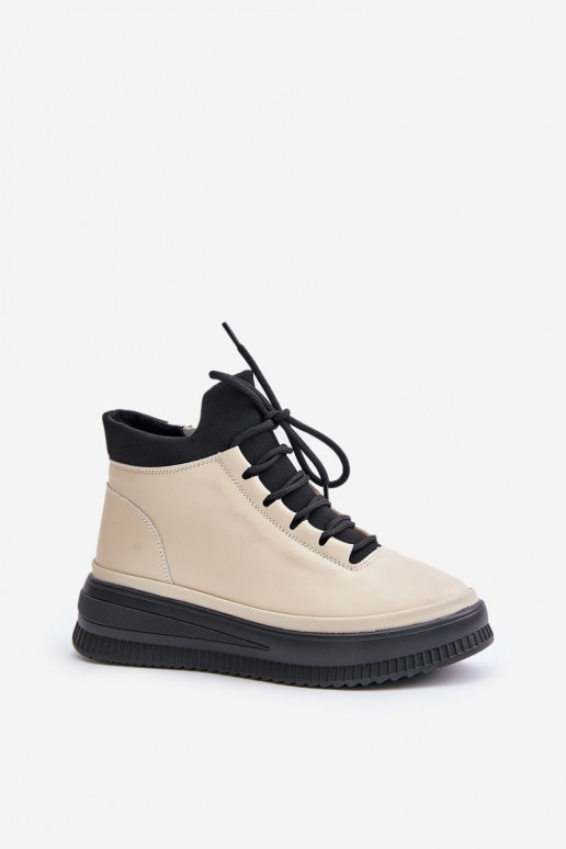    sportiniai bateliai su platforma Artiker 55C0554 smėlio spalvos