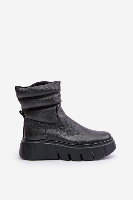 Zazoo 60512 Moterišk aulinukai  pašiltinti veltiniu Juodos spalvos