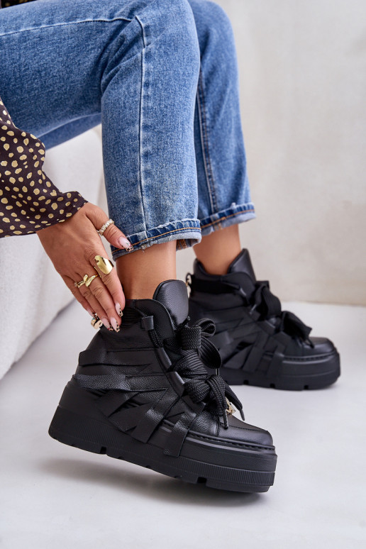    modelio batai  su platforma CheBello 4561 Juodos spalvos