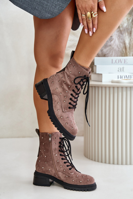 Dekoruotos aulinukai  pašiltinti D&A MR880-017 molio spalvos