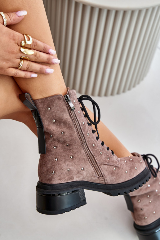 Dekoruotos aulinukai  pašiltinti D&A MR880-017 molio spalvos