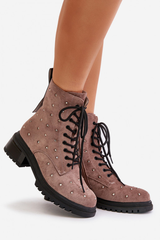 Dekoruotos aulinukai  pašiltinti D&A MR880-017 molio spalvos