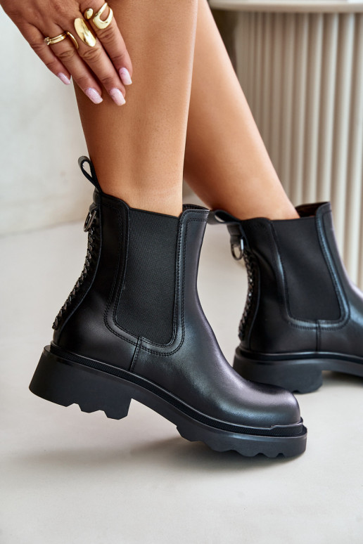   stilingi aulinukai  pašiltinti D&A JC42-86 Juodos spalvos