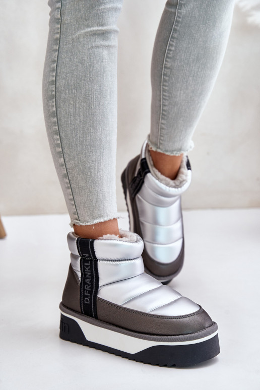  sniego batai su masyviu padu D.Franklin DFSH371010 sidabro spalvos
