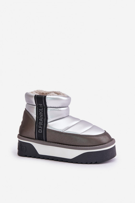  sniego batai su masyviu padu D.Franklin DFSH371010 sidabro spalvos
