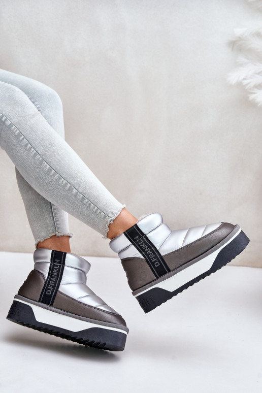  sniego batai su masyviu padu D.Franklin DFSH371010 sidabro spalvos