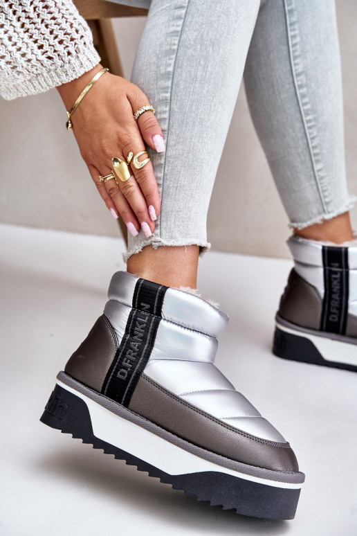  sniego batai su masyviu padu D.Franklin DFSH371010 sidabro spalvos