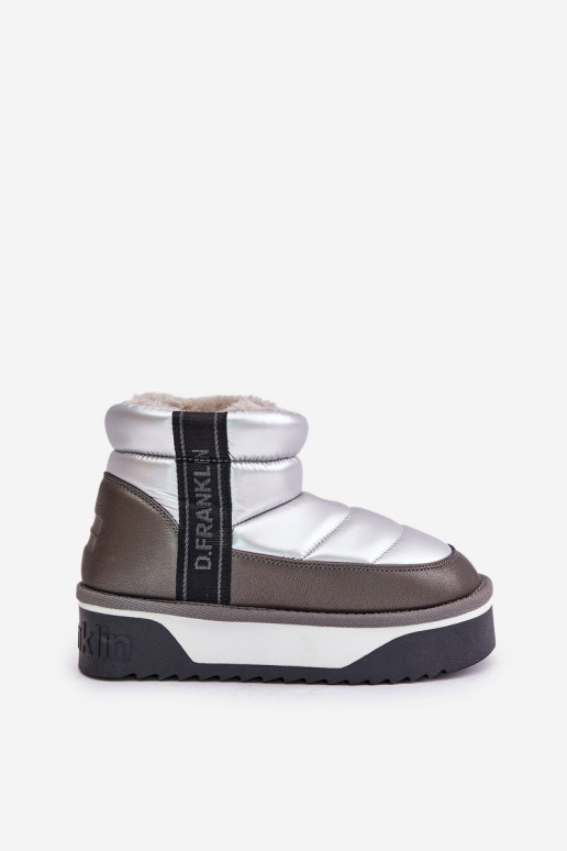  sniego batai su masyviu padu D.Franklin DFSH371010 sidabro spalvos
