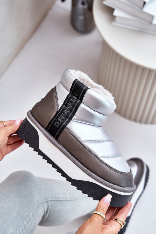  sniego batai su masyviu padu D.Franklin DFSH371010 sidabro spalvos