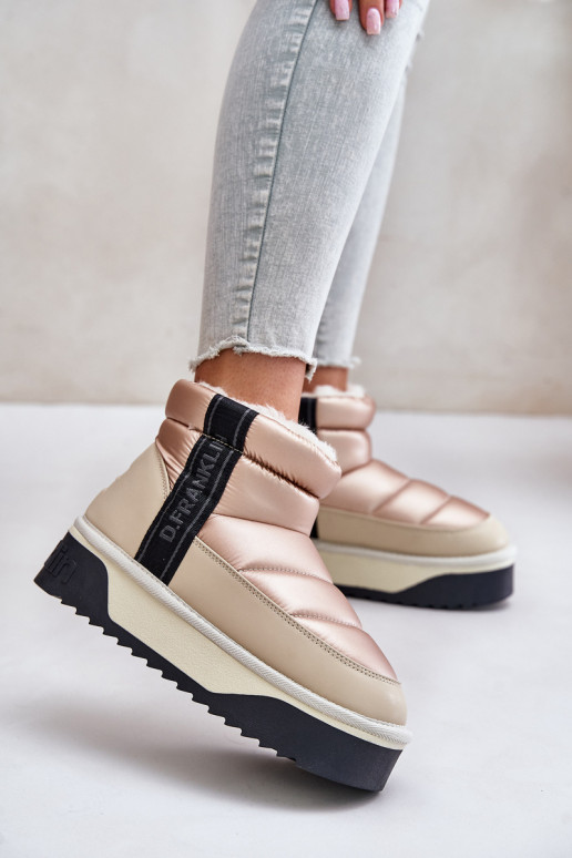  sniego batai su masyviu padu D.Franklin DFSH371010 smėlio spalvos