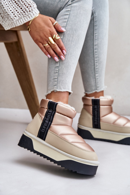  sniego batai su masyviu padu D.Franklin DFSH371010 smėlio spalvos