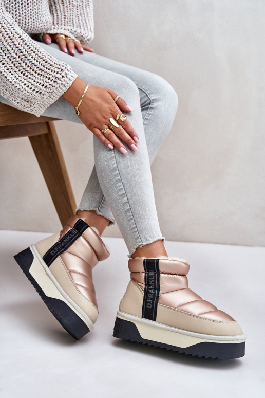  sniego batai su masyviu padu D.Franklin DFSH371010 smėlio spalvos