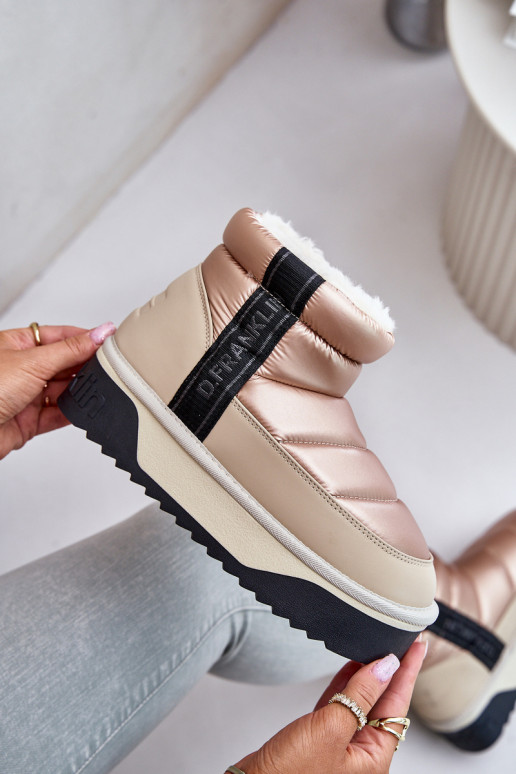  sniego batai su masyviu padu D.Franklin DFSH371010 smėlio spalvos