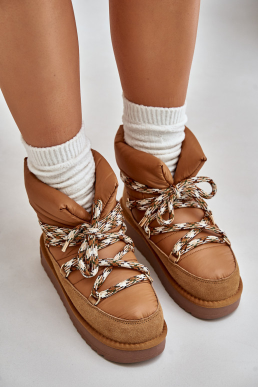 iš zomšos sniego batai  Z Grubym m D.Franklin DFSH375003 rudos spalvos