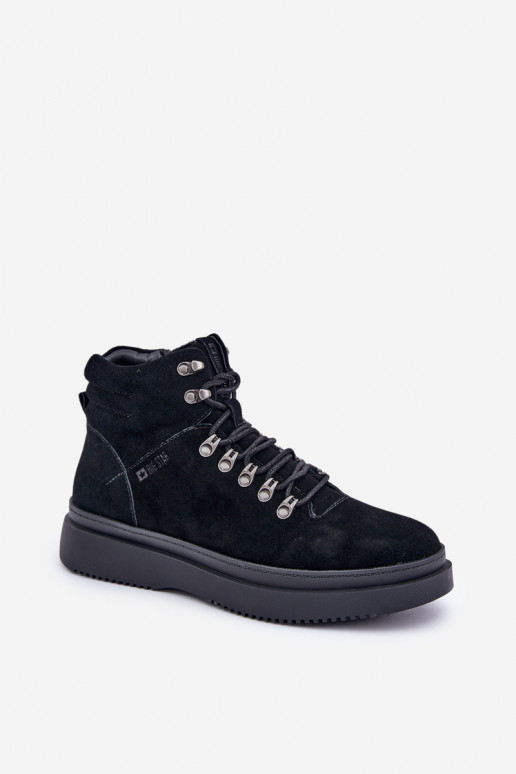 iš zomšos batai  pašiltinti Big Star OO174187 Juodos spalvos