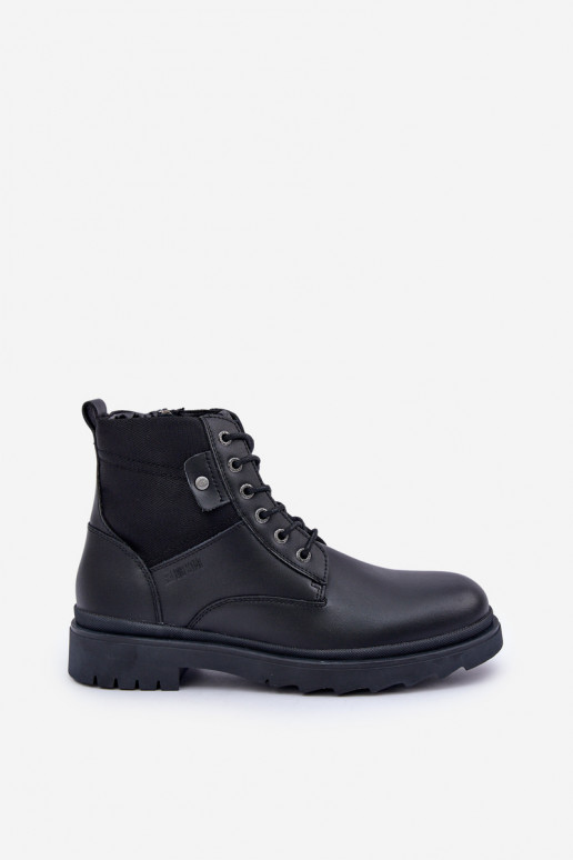   pašiltinti batai Aulinukai  Big Star OO174166 Juodos spalvos