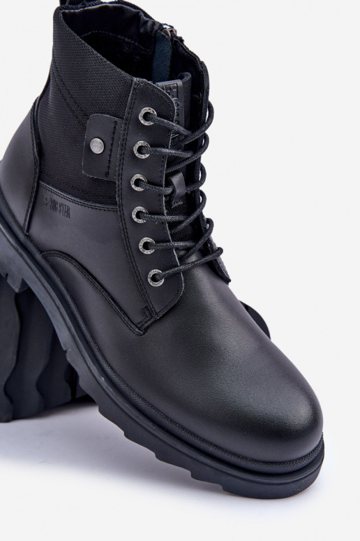   pašiltinti batai Aulinukai  Big Star OO174166 Juodos spalvos