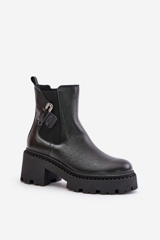 Zazoo 60490   pašiltinti Aulinukai su ornamentais Juodos spalvos