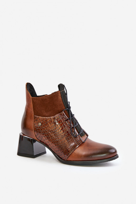 Zazoo 60503 Aulinukai su kulniukais pašiltinti rudos spalvos Zazoo 60503 Aulinukai su kulniukais pašiltinti rudos spalvos