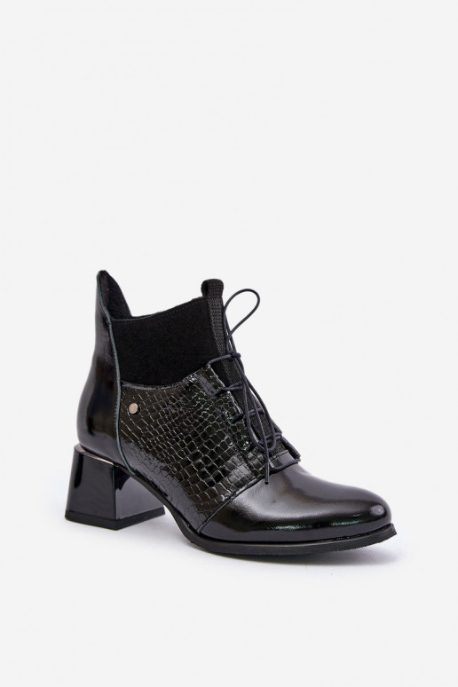 Zazoo 60503 Aulinukai su kulniukais pašiltinti Juodos spalvos