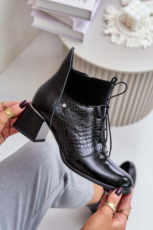 Zazoo 60503 Aulinukai su kulniukais pašiltinti Juodos spalvos