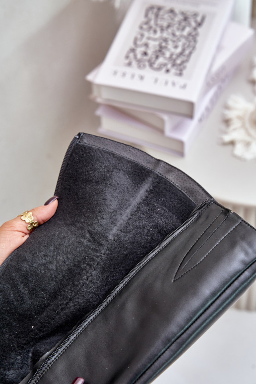 Zazoo 70140   moteriški ilgaauliai batai  pašiltinti Juodos spalvos