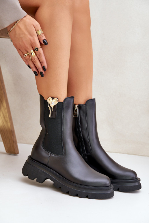   stilingi aulinukai  CheBello 4537 Juodos spalvos