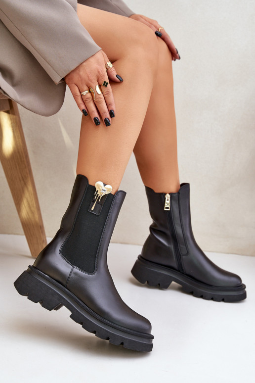   stilingi aulinukai  CheBello 4537 Juodos spalvos