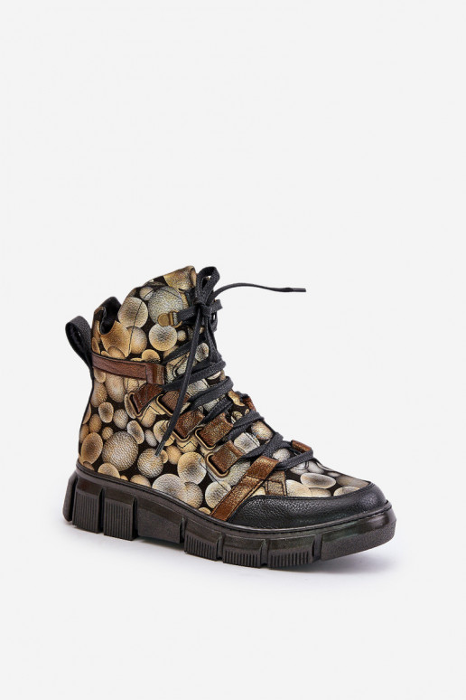   lygiapadžiai Suvarstomi aulinukai  06158-25 aukso spalvos