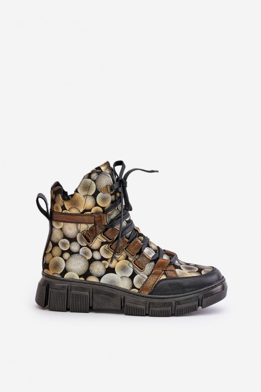   lygiapadžiai Suvarstomi aulinukai  06158-25 aukso spalvos