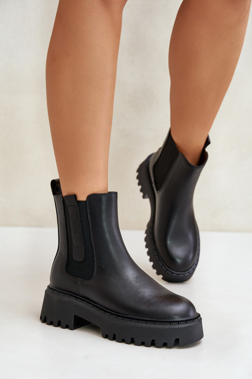   pašiltinti stilingi aulinukai  Big Star OO274A386 Juodos spalvos