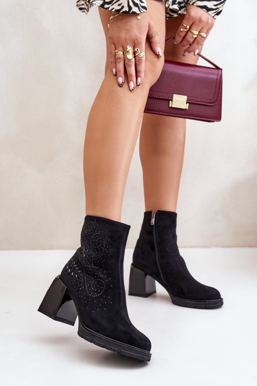 pašiltinti Moteriški aulinukai  D&A MR880-130 Juodos spalvos