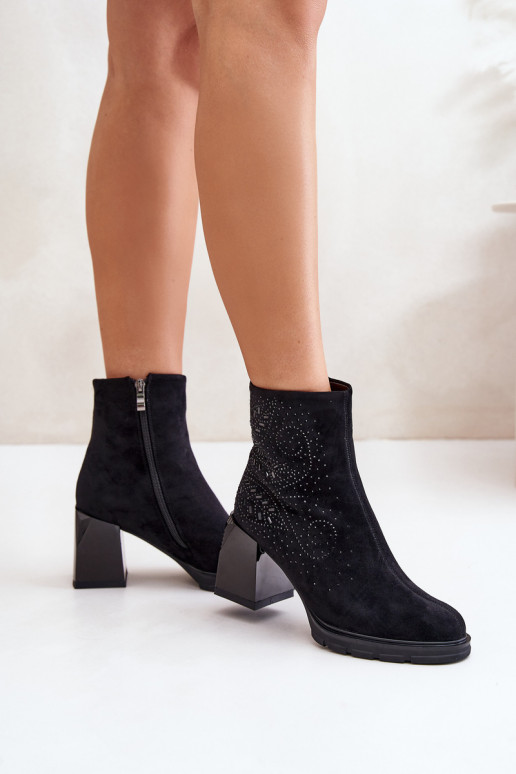 pašiltinti Moteriški aulinukai  D&A MR880-130 Juodos spalvos