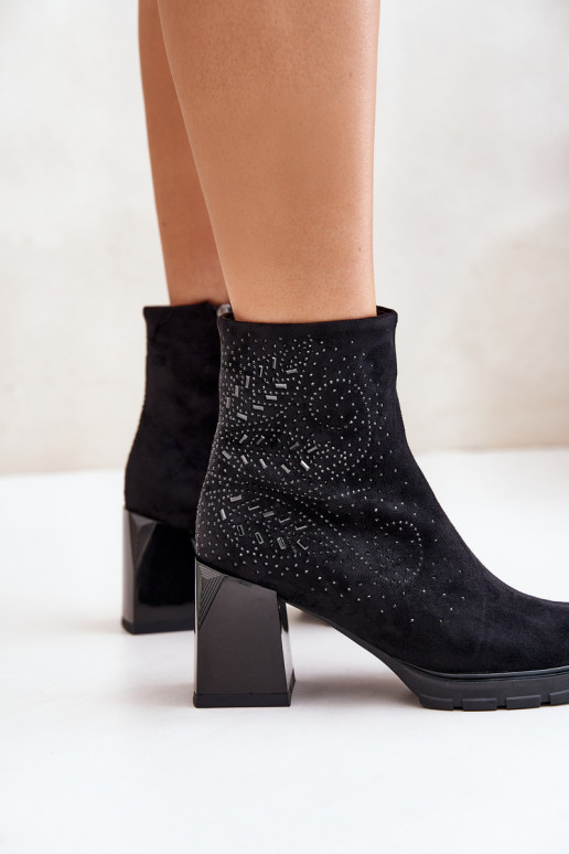 pašiltinti Moteriški aulinukai  D&A MR880-130 Juodos spalvos