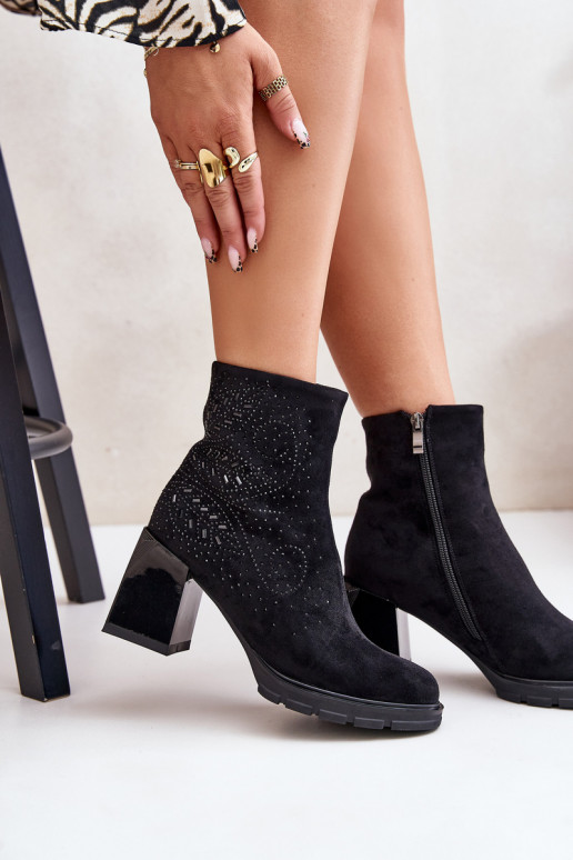 pašiltinti Moteriški aulinukai  D&A MR880-130 Juodos spalvos