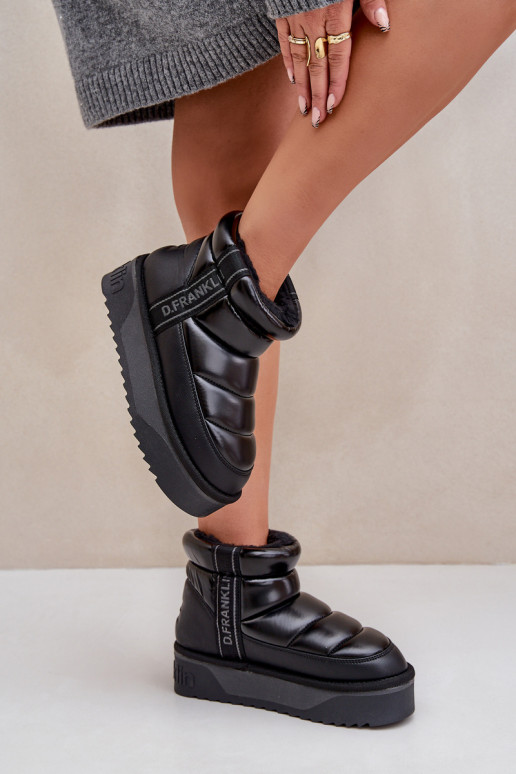  sniego batai su masyviu padu D.Franklin DFSH371011 Juodos spalvos