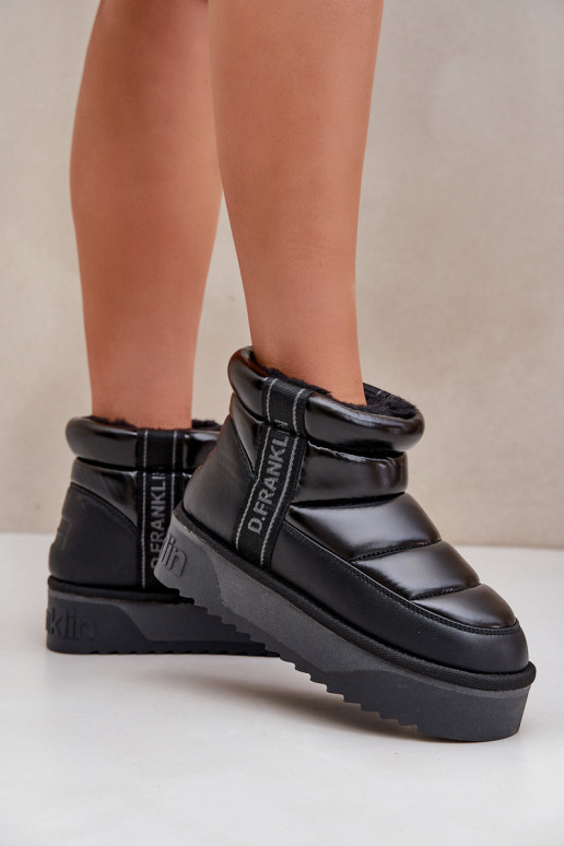  sniego batai su masyviu padu D.Franklin DFSH371011 Juodos spalvos