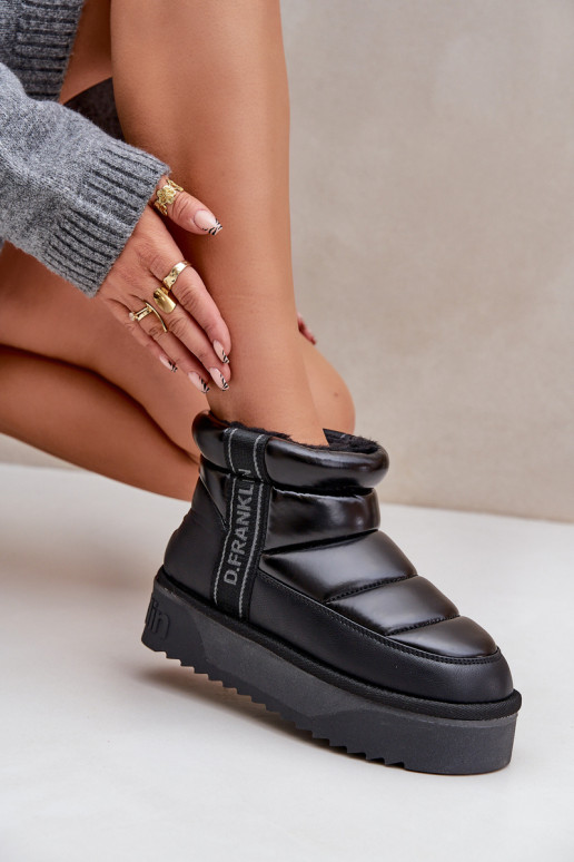  sniego batai su masyviu padu D.Franklin DFSH371011 Juodos spalvos