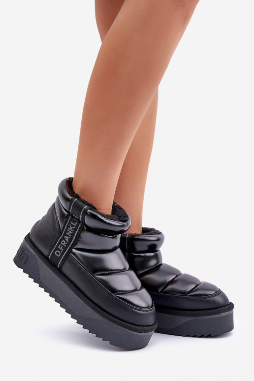  sniego batai su masyviu padu D.Franklin DFSH371011 Juodos spalvos