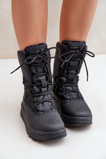  sniego batai INUA Z Ociepliną Primaloft 4F 4FRAW24FSBSF012 Juodos spalvos