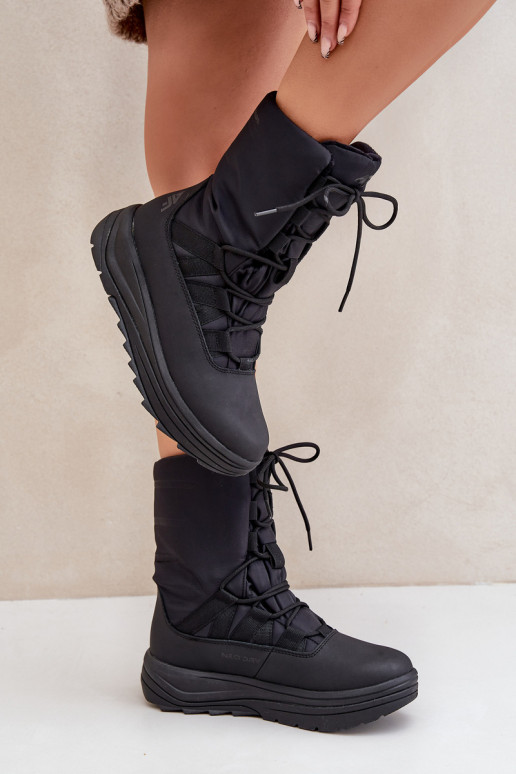  sniego batai INUA Z Ociepliną Primaloft 4F 4FRAW24FSBSF012 Juodos spalvos