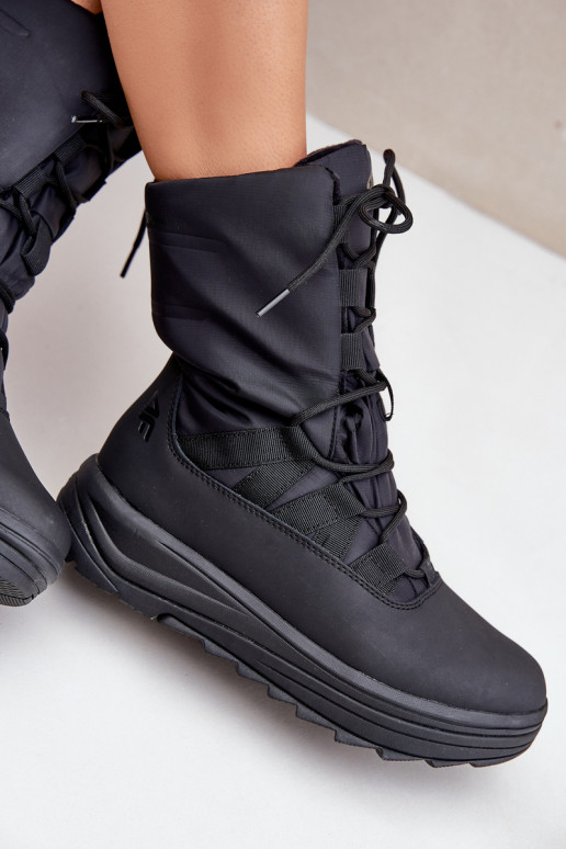  sniego batai INUA Z Ociepliną Primaloft 4F 4FRAW24FSBSF012 Juodos spalvos