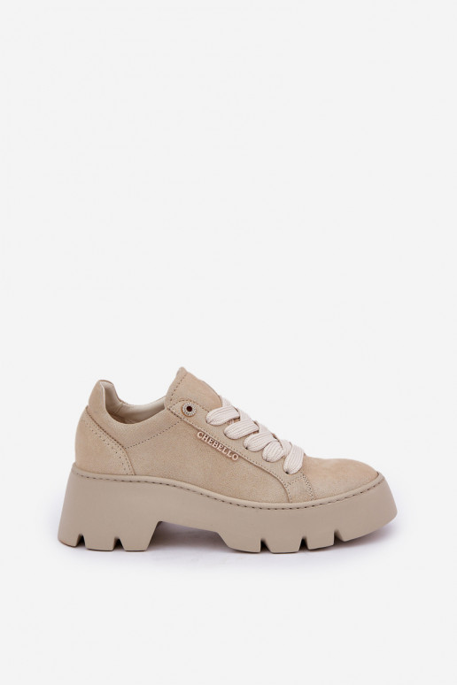  modelio batai sportiniai bateliai su platforma CheBello 4632 aukso spalvos