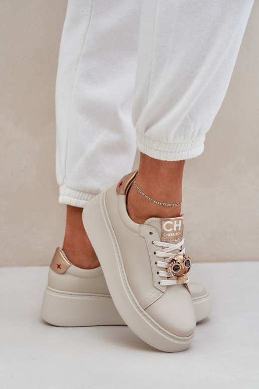     modelio batai CheBello 4411 dramblio kaulo spalvos