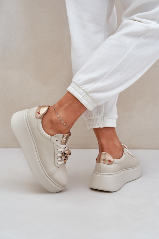     modelio batai CheBello 4411 dramblio kaulo spalvos