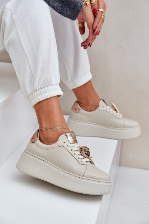     modelio batai CheBello 4411 dramblio kaulo spalvos