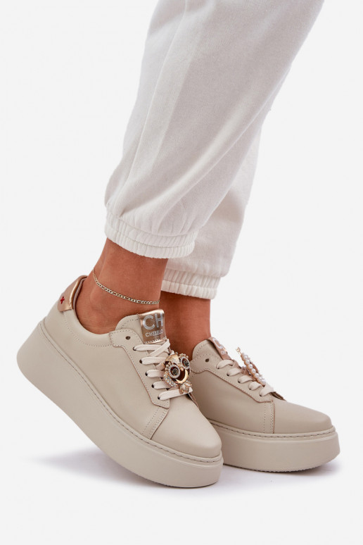     modelio batai CheBello 4411 dramblio kaulo spalvos