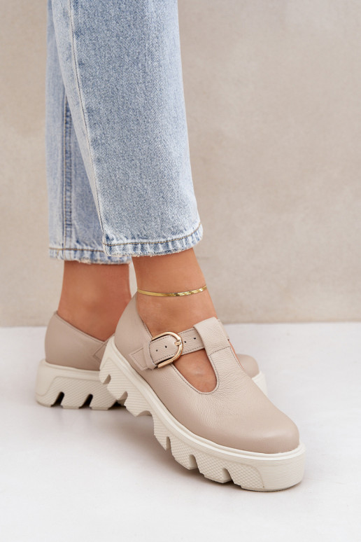   batai su sagtimis Zazoo 20183 smėlio spalvos